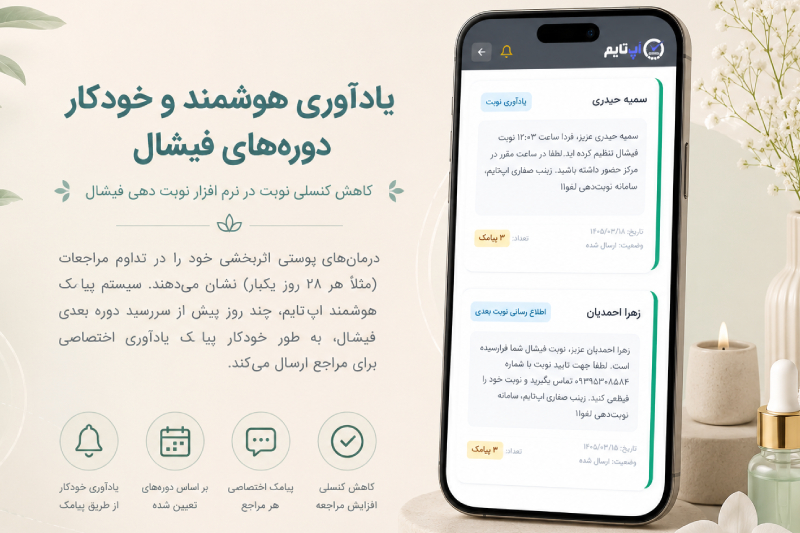 پیامک یادآوری نوبت پوست
